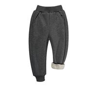 BIG ELEPHANT Pantalones Deportivos con Forro Polar para niños y niñas, Pantalones Deportivos de algodón Suave para jóvenes, Pantalones Activos básicos para niños con Bolsillos