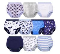 BIG ELEPHANT Ropa Interior de Entrenamiento para IR al baño para niños pequeños - Pantalones de Entrenamiento para IR al baño de algodón para bebés, Paquete de 10