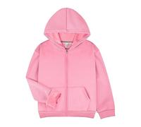 BIG ELEPHANT Sudadera con capucha y cremallera para niños - Chaqueta de algodón y forro polar suave y ligera para la escuela y el uso diario, Rosa, 8-9 Years