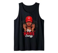Big Energy Aries Zodiac Afro Women Red Cap Black Girl Women Camiseta sin Mangas