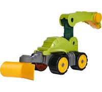BIG - Excavadora Dinosaurio Diplodocus, con Pulverizador de Agua Frontal y Arado Trasero, Power-Worker Mini Dinos, Vehículo de Juguete, A Partir de 2 años (800055797)
