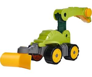 BIG - Excavadora Dinosaurio Diplodocus, con Pulverizador de Agua Frontal y Arado Trasero, Power-Worker Mini Dinos, Vehículo de Juguete, A Partir de 2 años (800055797)