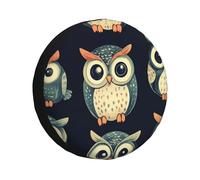 Big Eyed Bird - Cubierta de neumático de repuesto, impermeable, a prueba de polvo, ajuste universal para remolque, caravana, SUV, camión, cámper, 14 pulgadas