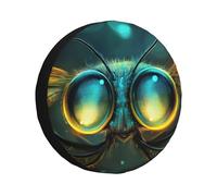 Big-Eyed Dragonfly - Cubierta de neumático de repuesto para llanta, impermeable, a prueba de polvo, ajuste universal para remolque, caravana, SUV, camión, cámper, 16 pulgadas
