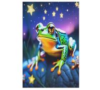 Big Eyed Rana Rompecabezas de 1000 piezas para adultos y niños rompecabezas imposible juguetes de madera juego estimulante (78×53cm)