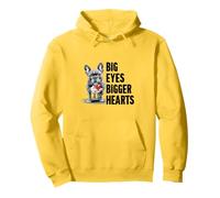 Big Eyes Bigger Hearts Perro Raza de Rescate Mascota Bulldog Francés Sudadera con Capucha