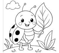 Big Face Fun Coloring Book for Kids Ages 4-8: Cute and Easy Cartoon Characters