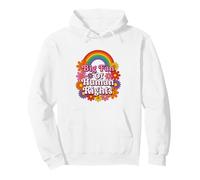 Big Fan of Human Rights Cita Vintage 70s Floral Sudadera con Capucha