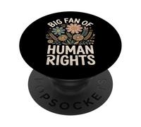 Big Fan of Human Rights Justicia Social PopSockets PopGrip Adhesivo