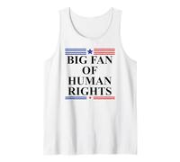 Big Fan of Human Rights No Kings Protest Signs Pro Democracy Camiseta sin Mangas