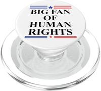 Big Fan of Human Rights No Kings Protest Signs Pro Democracy PopSockets PopGrip para MagSafe