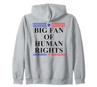 Big Fan of Human Rights No Kings Protest Signs Pro Democracy Sudadera con Capucha