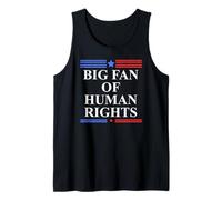 Big Fan of Human Rights Protest Signs No Kings Pro Democracy Camiseta sin Mangas