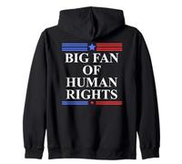 Big Fan of Human Rights Protest Signs No Kings Pro Democracy Sudadera con Capucha
