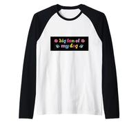 Big Fan of My Dog Retro Dog Lover Cita Pet Love Camiseta Manga Raglan