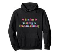 Big Fan of My French Bulldog Retro Dog Lover Cita Sudadera con Capucha