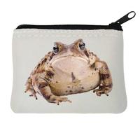 Big Fat Angry Toad Funny - Monedero de neopreno (10 x 11 cm), color blanco, White, Talla única