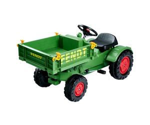 Big Fendt - Tractor Infantil con Cadena de precisión, Asiento Ajustable en 3 Posiciones, hasta 50 kg, Licencia de Fendt, para niños a Partir de 3 años, Verde, Amarillo, Negro y Rojo
