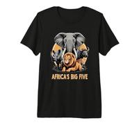 Big Five Safari Africa's Big 5 Wildlife Sudáfrica Camiseta Premium