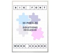 Big Font Word Search: 25 Relaxing Big Font Puzzles for Seniors, Adults & Mindfulness (Big Font Puzzle Books)