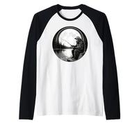 Big Foot Fishing, Cool Fishing Fisherman Bigfoot Sasquatch Camiseta Manga Raglan