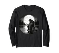 Big Foot Fishing, Cool Fishing Fisherman Bigfoot Sasquatch Manga Larga
