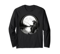 Big Foot Fishing, Cool Fishing Fisherman Bigfoot Sasquatch Manga Larga