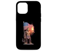 Big Foot Patriotic Yarn Gorilla 4 de julio EE. UU Carcasa para iPhone 12/12 Pro