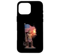 Big Foot Patriotic Yarn Gorilla 4 de julio EE. UU Carcasa para iPhone 16 Pro Max