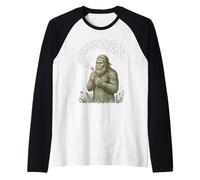 Big-Foot Soplando Diente de León Deseos Vintage Naturaleza Amante 1 Camiseta Manga Raglan