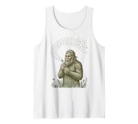 Big-Foot Soplando Diente de León Deseos Vintage Naturaleza Amante 1 Camiseta sin Mangas