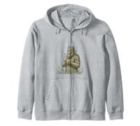 Big-Foot Soplando Diente de León Deseos Vintage Naturaleza Amante 1 Sudadera con Capucha