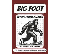 Big Foot Word Search Puzzle Book: Word searches with easy-to-read print about Bigfoot, Myths, legends and more | 6x9 inches, 110 pages | 50+ puzzles… Gift for Vacations Holidays and Free Times