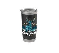 Big Fork Montana USA Elk Flathead Lake recuerdo de vacaciones Vaso térmico de acero inoxidable de doble pared