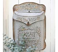 BIG FORTUNE Buzón de Correo Vintage para decoración del hogar, diseño nostálgico, Estilo Antiguo, buzón de Metal, decoración al Aire Libre, Manualidades