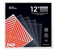 BIG FUDGE Fundas Exteriores para Discos de Vinilo - 30cm x 100uds. - Funda Transparente para Vinilos LP de Plástico de Polipropileno de Alta Densidad