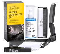 Big Fudge Kit Limpieza Vinilos 6en1 - Set Completo Limpiador Vinilos - Limpia Vinilos Polvo y Huellas - Cepillo Limpiar Vinilos Fibra de Carbono - Set Limpiador de Vinilos y Agujas