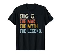 Big G The Grandpa The Myth The Legend Día del Padre Vintage Camiseta