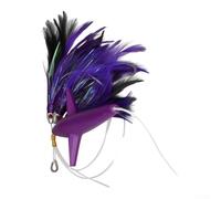 Big Game Boat Fishing Lure 165cm UV Glow Night(purple) | 122g weight, steel, para deep sea diving, tuna marlin target, strong tension