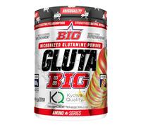 BIG - Glutamina - L Glutamina Micronizada Kyowa® para Recuperación Muscular - L-Glutamina Kyowa ® - L-Glutamina Materia Prima Premium con Sabores Exclusivos - 3 meses de suministro (600g, Fresh Twist)