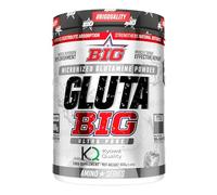 BIG - Glutamina - L Glutamina Micronizada Kyowa® para Recuperación Muscular - L-Glutamina Kyowa ® - L-Glutamina Materia Prima Premium con Sabores Exclusivos - 3 meses de suministro (600g, Ultra Pure)