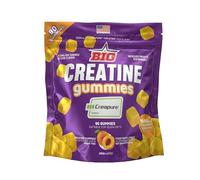 BIG - Gominolas de Creatina Monohidrato Creapure Sabor a Melocotón Acido, 90 Gummies para Entrenamiento de Fuerza y Masa Muscular, Textura Suave, Megadosis 4.5g por toma (45 tomas)