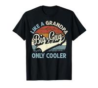 Big Guy Like A Grandpa Only Cooler Día del Padre Retro Camiseta