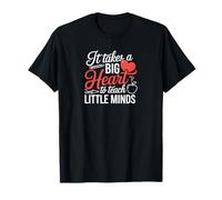 Big Heart Enseña a las Mentes Pequeñas Apreciación al Maestro Camiseta