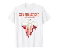 Big Hero 6 Baymax San Fransokyo Heart Camiseta, Hombre, Blanco, 3XL