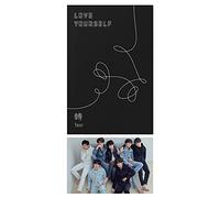 Big Hit Entertainment BTS Love Yourself Tear 3rd Album [R Version] CD+Poster+Photobook+Photocard+Mini Book+Standing Photo+(Extra BTS 6 Photocards+1 Double-Sided Photocard+Logo Sticker)