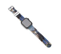 Big Horn Sheep Wildlife - Correas de repuesto de silicona para reloj Apple Watch, 38mm/40mm, Acero inoxidable, Amatista