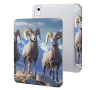 Big Horn Sheep Wildlife - Funda protectora compatible con iPad 10 (10.9 pulgadas), funda antideslizante para tableta triple