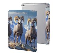 Big Horn Sheep Wildlife - Funda protectora para iPad 2017/2018/Air1/Air2 (9.7 pulgadas), funda protectora triple antideslizante