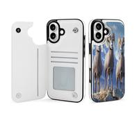 Big Horn Sheep Wildlife - Funda tipo cartera compatible con iPhone 16 Plus con tarjetero